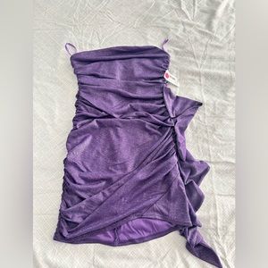 purple sparkly dress